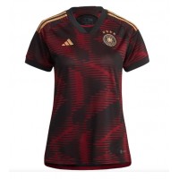 Camisa de Futebol Alemanha Equipamento Secundário Mulheres Mundo 2022 Manga Curta